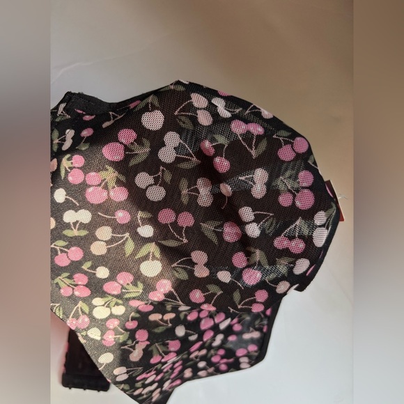No Boundaries Black and Pink Cherry Print Bra - Picture 12 of 12